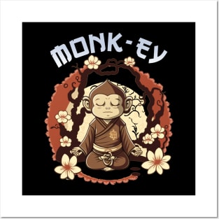 Monk-Ey Posters and Art